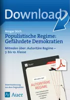Vorschau - Stundenentwürfe - Populistische Regime – Mitreden über gefährdete Demokratien - Deckblatt