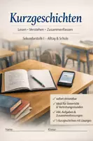 Vorschau - Arbeitsblätter - Arbeitsheft: Kurzgeschichten und Zusammenfessung (Sek I) - Deckblatt
