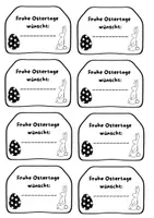 Vorschau - Mal- und Bastelvorlagen - Frohe Ostertage Schilder Pflanzen - Seite 2