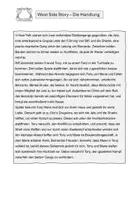 Vorschau - Arbeitsblätter - West Side Story - Handlung und Figurenkonstellation - Seite 1