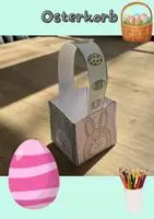 Vorschau - Mal- und Bastelvorlagen - Osterkorb - Kunst zu Ostern - Deckblatt
