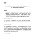 Vorschau - Klassenarbeiten - Klausur Weimarer Republik – Scheitern der Demokratie | Hindenburg Rede Analyse mit Erwartungshorizont - Seite 1
