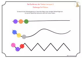 Vorschau - Stundenentwürfe - Farben Lernspiele Projekt Stationsarbeit Die Konferenz der Farben - Seite 3