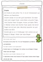 Vorschau - Arbeitsblätter - Sachtext Drache - Seite 2