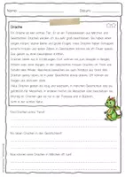 Vorschau - Arbeitsblätter - Sachtext Drache - Seite 3