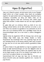 Vorschau - Arbeitsblätter - Materialpaket: Sachtexte (Influencer, Vapes, Energy drinks) - Seite 2