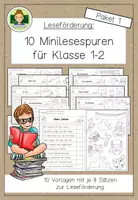 Vorschau - Arbeitsblätter - Sparpaket: 20 Minilesespuren (Lesen Grundschule Klasse 1-2) - Seite 2