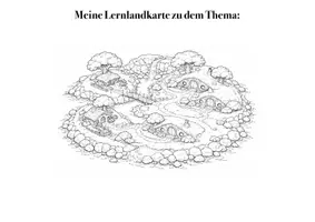 Vorschau - Anderer Materialtyp - 10 Lernlandkarten schwarz-weiß – individualisierbar | Lernweg visualisieren & selbstständig lernen (Klasse 5–7) - Seite 2