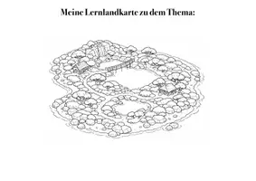 Vorschau - Anderer Materialtyp - 10 Lernlandkarten schwarz-weiß – individualisierbar | Lernweg visualisieren & selbstständig lernen (Klasse 5–7) - Seite 3