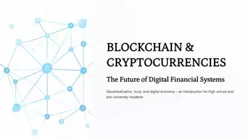 Vorschau - Stundenentwürfe - Blockchain & Cryptocurrency – Fundamentals, Bitcoin & Digital Transactions | Upper Secondary Presentation - Deckblatt