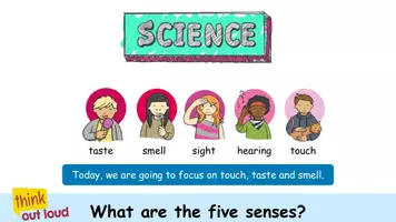 Попередній перегляд - Science_Year 3_The five senses_touch_taste and smell - Обкладинка