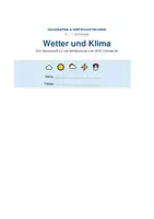 Vorschau - Arbeitsblätter - Wetter und Klima – 15-seitiges Arbeitsheft | Mittelschule AHS Unterstufe | 5.–7. Schulstufe - Seite 1