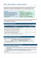Vorschau - Arbeitsblätter - Wetter und Klima – 15-seitiges Arbeitsheft | Mittelschule AHS Unterstufe | 5.–7. Schulstufe - Deckblatt