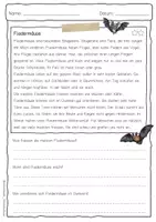 Vorschau - Arbeitsblätter - Sachtext Fledermaus - Seite 3