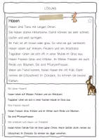 Vorschau - Arbeitsblätter - Sachtext Hase - Seite 2