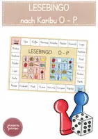 Vorschau - Spiele - LESEBINGO - 1. KLASSE KARIBU - Buchstaben O bis P - Deckblatt