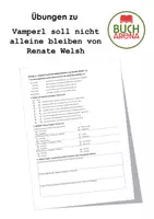 Vorschau - Arbeitsblätter - Übung zu "Vamperl soll nicht alleine bleiben von Renate Welsh" - Deckblatt