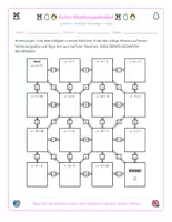 Vorschau - Arbeitsblätter - Einstufige Gleichungen: Mathe-Labyrinth Oster-frühling - Seite 1