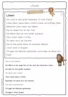Vorschau - Arbeitsblätter - Sachtext Löwe - Seite 2