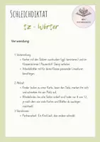 Vorschau - Arbeitsblätter - Schleichdiktat/ Laufdiktat: tz- Wörter | 12 Karten | 3./4. Klasse - Seite 1