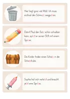 Vorschau - Arbeitsblätter - Schleichdiktat/ Laufdiktat: tz- Wörter | 12 Karten | 3./4. Klasse - Seite 3