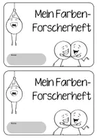 Vorschau - Mal- und Bastelvorlagen - Farbenlehre - Farben-Forscherheft - Seite 1