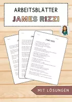Vorschau - Anderer Materialtyp - James Rizzi - Informationstext mit Fragen und Lösungen - Deckblatt