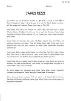 Vorschau - Anderer Materialtyp - James Rizzi - Informationstext mit Fragen und Lösungen - Seite 1
