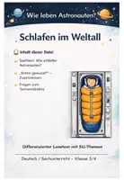 Vorschau - Unterrichtsreihen - Astronauten im Weltall - Wie schlafen sie? - Deckblatt