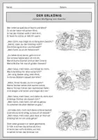 Vorschau - Arbeitsblätter - Erlkönig Ballade Klasse 6/7 - Goethe - Seite 1