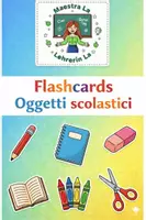 Vorschau - Stationenlernen - Flashcards Oggetti scolastici - Bildkarten Grundschule - Deckblatt