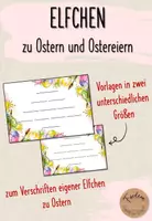 Vorschau - Arbeitsblätter - Elfchen Vorlage: Ostern und Ostereier - Deckblatt