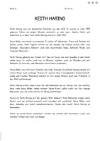 Vorschau - Anderer Materialtyp - Keith Haring - Informationstext mit Fragen und Lösungen - Seite 1