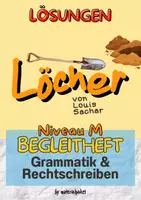 Vorschau - Anderer Materialtyp - Lektüre Löcher: LÖSUNGEN NIVEAU M zum Begleitheft Grammatik & Rechtschreiben - Deckblatt