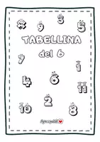 anteprima - Esercizi - Tabellina del 6. Il mio quaderno delle tabelline - Pagina di copertina