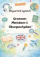 Vorschau - Arbeitsblätter - Reported speech (Merkblatt & Übungen) - Deckblatt