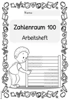 Vorschau - Arbeitsblätter - Zahlenraum 100 | Zahlenstrahl | Vorgänger & Nachfolger | addieren & subtrahieren | Hunderterfeld | Mathe Klasse 2 | Wiederholung | Schuljahresbeginn - Seite 1