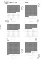 Vorschau - Arbeitsblätter - Zahlenraum 100 | Zahlenstrahl | Vorgänger & Nachfolger | addieren & subtrahieren | Hunderterfeld | Mathe Klasse 2 | Wiederholung | Schuljahresbeginn - Seite 3
