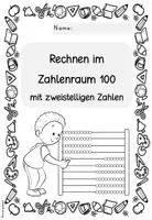 Vorschau - Arbeitsblätter - Addieren & Subtrahieren im Zahlenraum 100 mit Zehnerübergang | Klasse 2 Arbeitsheft - Seite 1