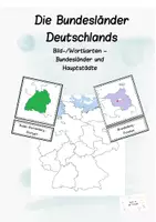 Vorschau - Bildkarten - Bildkarten Bundesländer und Hauptstädte - Deckblatt