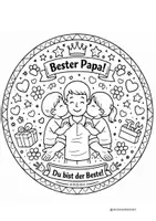Vorschau - Mal- und Bastelvorlagen - Mandalas Vatertag - Seite 3