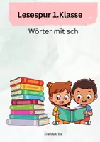 Vorschau - Arbeitsblätter - kleine Lesespur Wörter mit sch Klasse 1 - Deckblatt