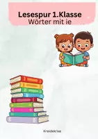 Vorschau - Arbeitsblätter - Lesespur mit Wörtern mit ie - Deckblatt