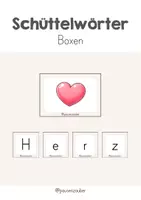 Vorschau - Interaktives Material - Schüttelwörter - Boxen (3) inkl. Selbstkontrolle - Deckblatt