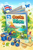 Aperçu - Préparation de séance / Séance complète - Séquence de groupe - réaliser une brochure touristique sur le Costa Rica (4e) - Page de couverture