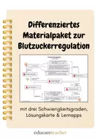 Vorschau - Arbeitsblätter - Differenziertes Materialpaket zur Blutzuckerregulation - Deckblatt