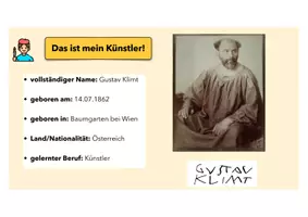 Vorschau - Stundenentwürfe - Vorlage „Künstler oder Künstlerin vorstellen“ | Rechercheauftrag mit Key + Beispiel (PDF) - Seite 3