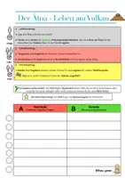 Vorschau - Arbeitsblätter - Leben am Vulkan - Deckblatt