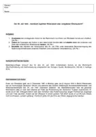 Vorschau - Klassenarbeiten - 20. Juli 1944: Widerstand im Nationalsozialismus | Klausur Q1/Q2 mit Erwartungshorizont - Seite 1