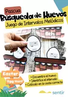 Vista previa - Juegos / Gamificación - Búsqueda de Huevos de Pascua | Intervalos Melódicos | Juego - Portada